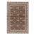 Rug & Kilim’s Modern Block Print Rug in Beige-Brown, with Geometric Patterns - 5x7 For Sale