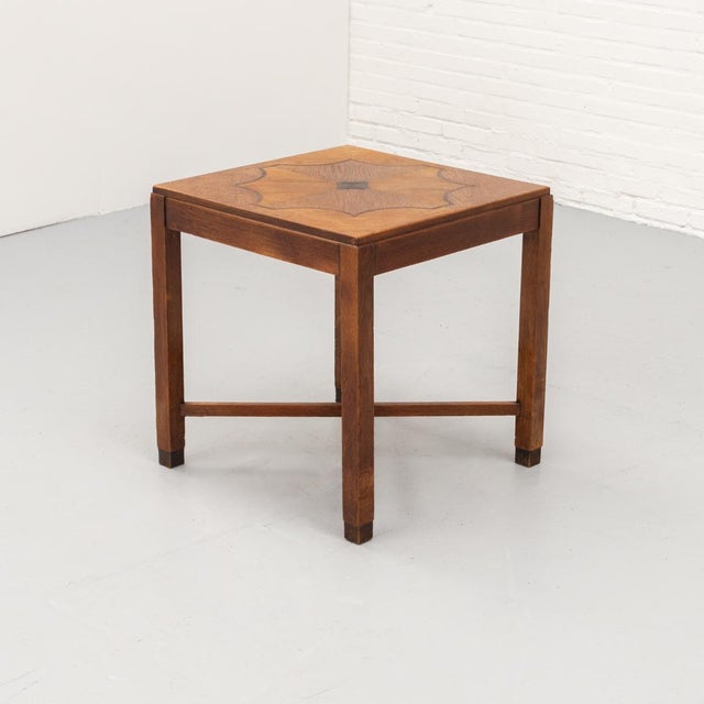 Dutch Amsterdam School Art Deco Side Table, 1920s For Sale - Image 15 of 15