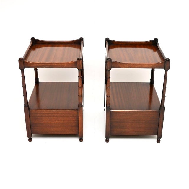 1950s Antique Georgian Side Tables, 1950, Set of 2 For Sale - Image 5 of 11