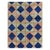 A vintage Indian Art Deco style modernist accent rug handmade during the mid-20th century with a bold design of large...