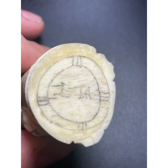 Netsuke Antique Carved Immortal With Turtle Japanese For Sale In South Bend - Image 6 of 6