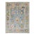 Contemporary Modern Oushak Style Hand-Knotted Wool Area Rug in Sky Blue & Pastel For Sale