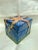 Abstract Hand Built Sculptural Blue Glazed Ceramic Box With Fitted Lid For Sale - Image 3 of 9