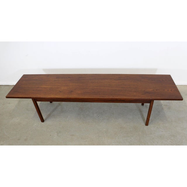 MidCentury Danish Modern Walnut Elongated Coffee Table Chairish