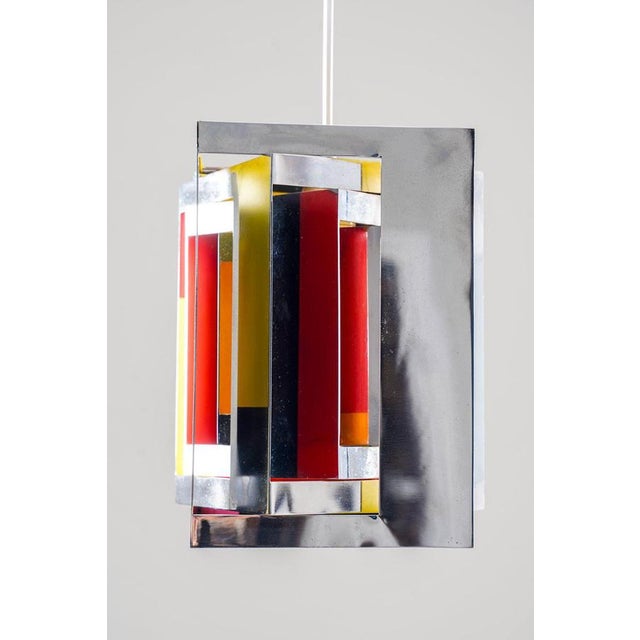 Metal Kassablank Pendant lamp by Simon Henningsen for Lyfa, Denmark, 1960s For Sale - Image 7 of 16