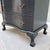 1940s 1940s Vintage Secretary Desk Painted Black & Plum For Sale - Image 5 of 12