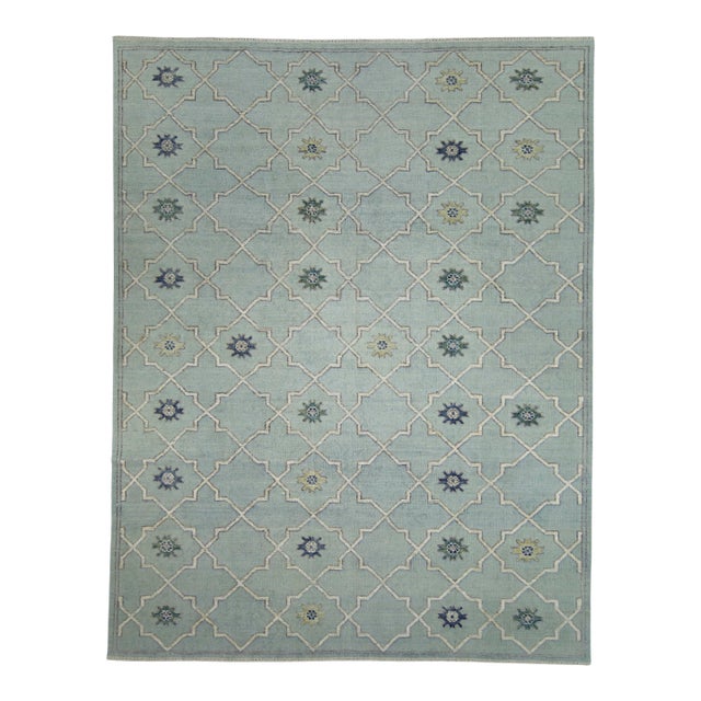 Turkish Oushak Runner Rug 2'10" x 14'4" #17877 For Sale