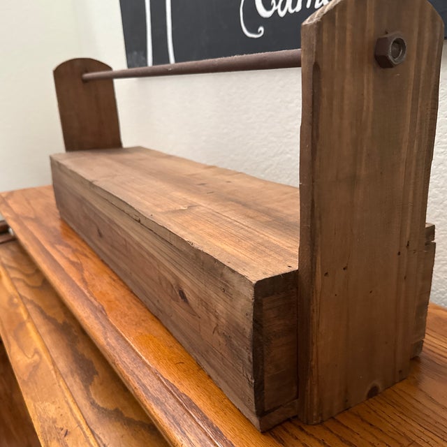 1900-1909 Wooden Storage Chest With Front Drawer. For Sale In Los Angeles - Image 6 of 12
