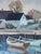Mid-Century Modern 'Cottages by Quiet Water' Swedish Original Landscape Oil Painting, Framed For Sale - Image 9 of 11