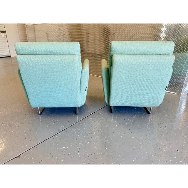 Mario Bellini Pair of Mario Bellini Flight Lounge Chairs For Sale - Image 4 of 10