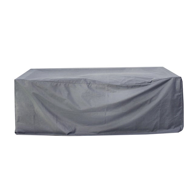 Sardinia Aluminum Frame Outdoor 74" Love Seat / Sofa - Gray Cushions For Sale - Image 17 of 18