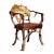 (Sale Pending) Black Forest Armchair - Distinctive Antler Back and Leather Upholstery C1900 For Sale