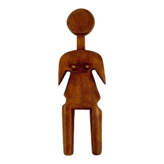Early 20th Century Ewe Wooden Doll Togo For Sale