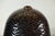 Artisan Large Honeycomb-Textured Ceramic Vase in Deep Brown and Black Glaze For Sale - Image 4 of 18