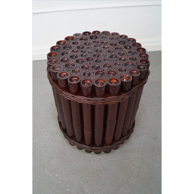 Genuine Bamboo Cylinder Round Dining Table Base Chairish