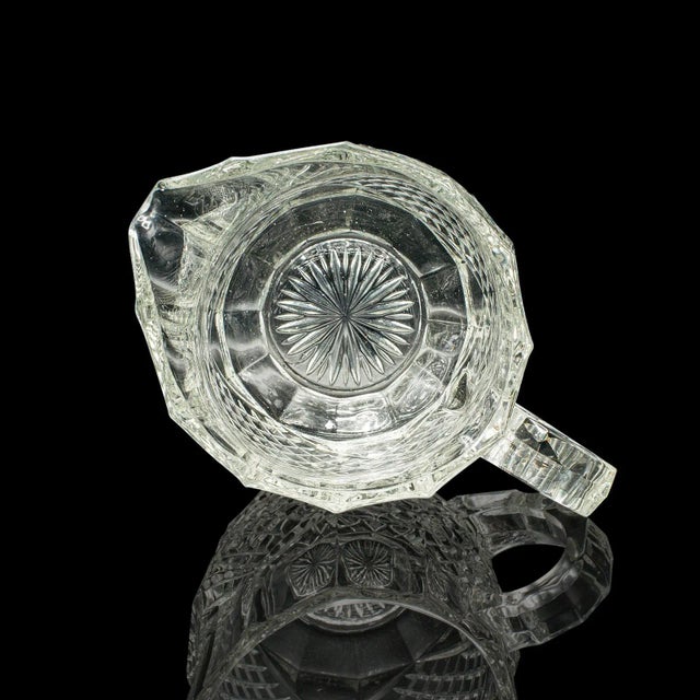 Vintage Cocktail Pourer, English, Cut Glass, Punch Jug, Mid Century, Circa 1960 For Sale - Image 10 of 10