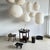 Japanese-Style Teardrop-Shaped Pendant Light in Rattan and Natural Linen, 1980s For Sale - Image 17 of 18
