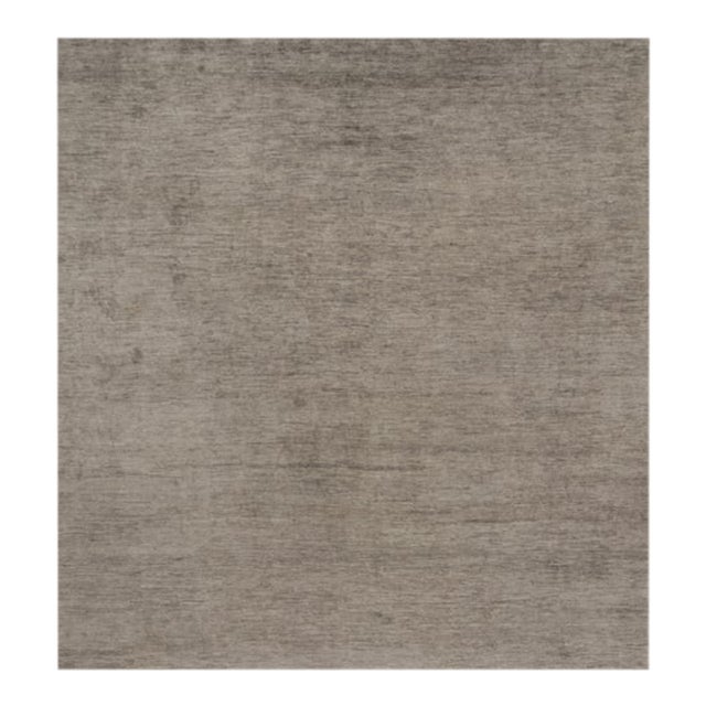 Rug & Kilim’s Oversized Modern Textural Rug in Brown, Gray and Beige Striae - 14x15 For Sale