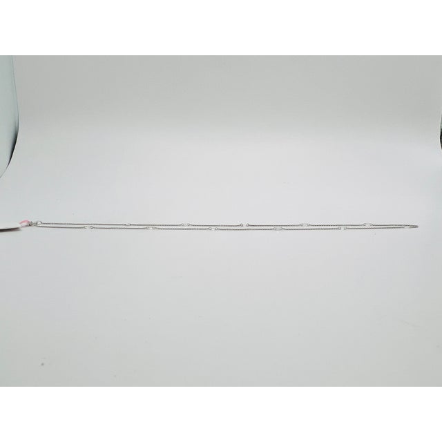 White Rose Cut Diamond Necklace in 18k White Gold For Sale In Los Angeles - Image 6 of 7