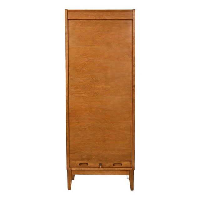 Scandinavian Filing Cabinet with Vertical Shutter, 1963 For Sale