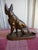 Large Antique Metal German Shepard Statue For Sale In Atlanta - Image 6 of 10