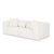 2020s Tarra Cream Chenille Modular Loveseat For Sale - Image 5 of 5