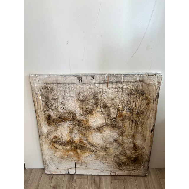 Metal Antique Italian Plaque With Roman Design For Sale - Image 7 of 11