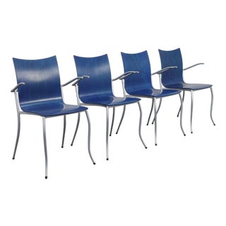 Postmodern Dining Chairs by Karl Friedrich Förster for KFF, 1990s, Set of 4 For Sale