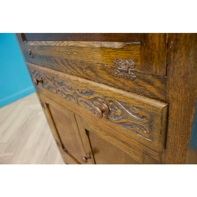 Vintage Oak Larder Cabinet, 1920s For Sale - Image 6 of 10