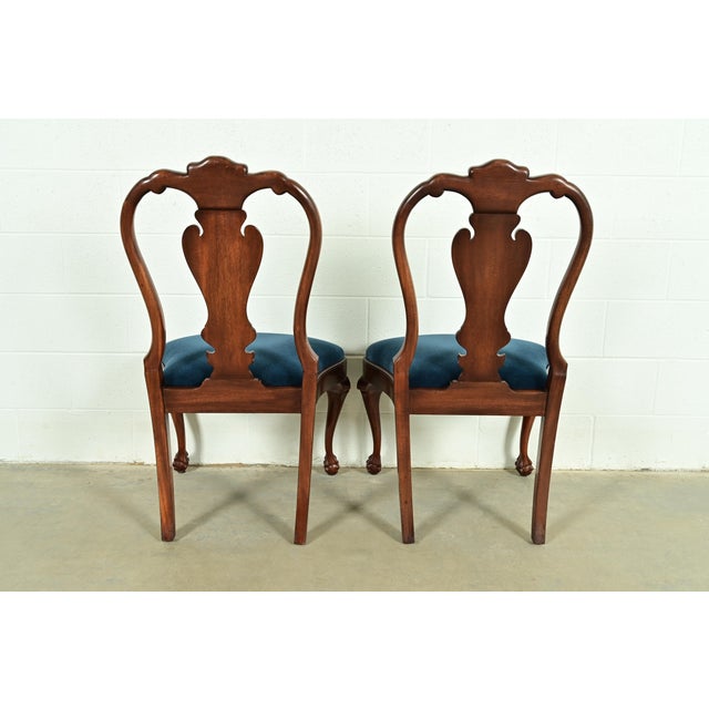 Smith & Watson Georgian Carved Mahogany Dining Chairs, Set of Four For Sale - Image 12 of 14