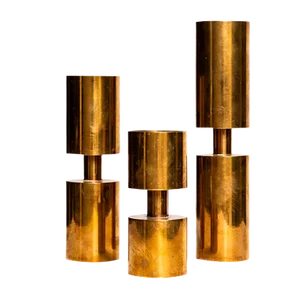 Vintage Candleholders by Thelma Zoéga, Set of 3
