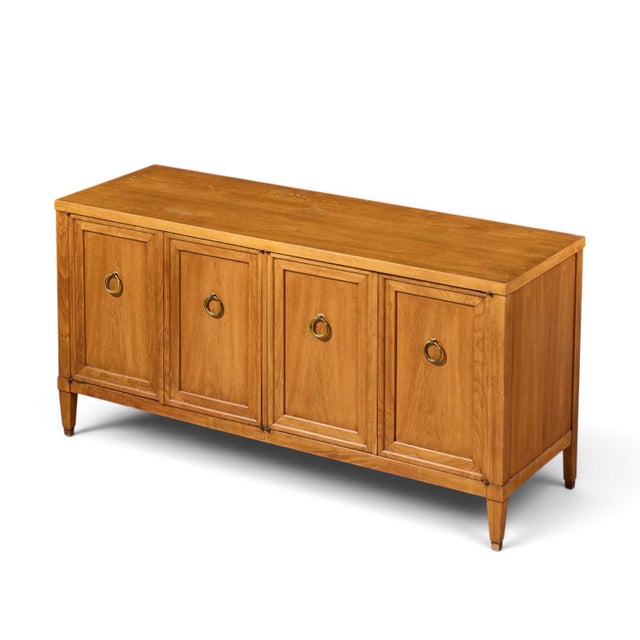 Baker Milling Road Walnut and Brass Credenza For Sale - Image 9 of 10