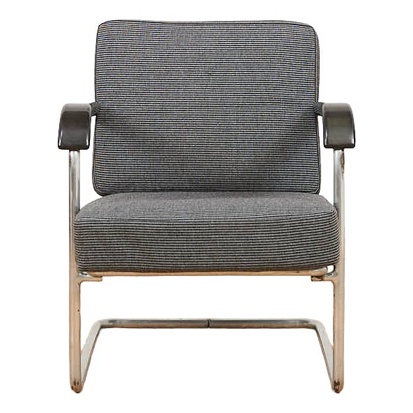 Model 1435 Cantilever Chair in Chrome-Plated Tubular Steel, 1930 For Sale