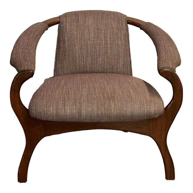 1960s Horseshoe Style Lounge Chair For Sale