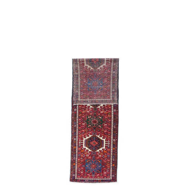 1930s 1930s Karajeh Heriz Persian Rug-2′8″ × 9′6″ For Sale - Image 5 of 10