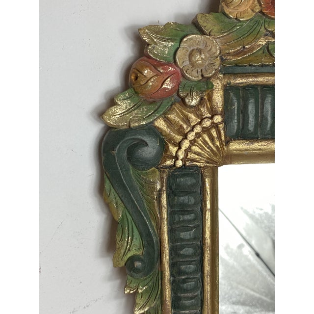 Carved Wooden Mirror, 1970s For Sale - Image 3 of 18