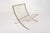 Mid Century White Barcelona Chairs by Mies Van Der Rohe for Knoll, 1970s For Sale In Detroit - Image 6 of 17