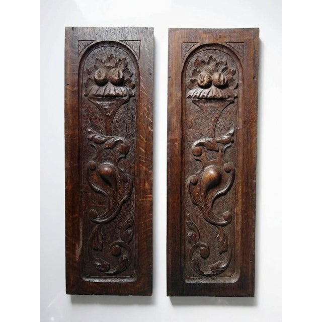 Antique 19th Century Carved Wooden Wall Panels, Set of 2 For Sale - Image 14 of 14