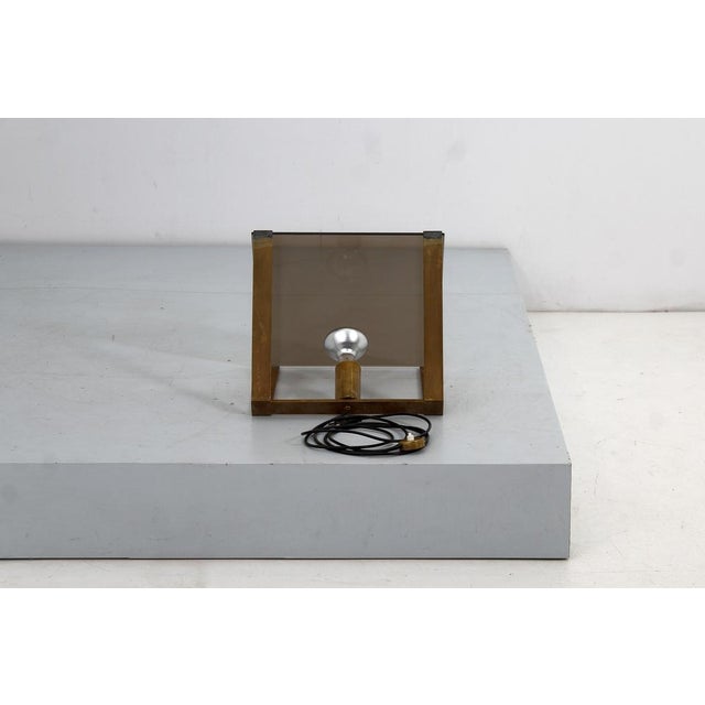 Mid-Century Brass and Smoked Glass Floor Lamp from Fontana Arte, Italy, 1960 For Sale - Image 9 of 18