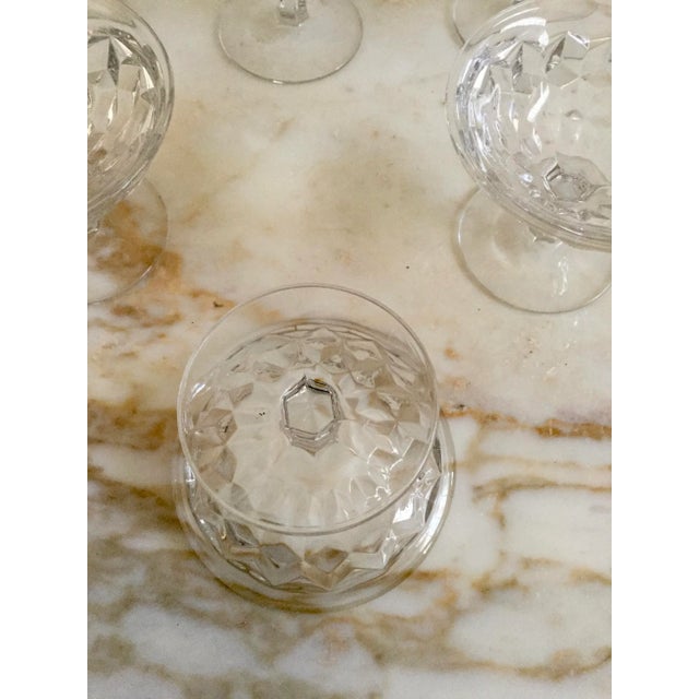 Glass Vintage Indiana American Glass Sorbet Glasses- Set of 6 For Sale - Image 7 of 8