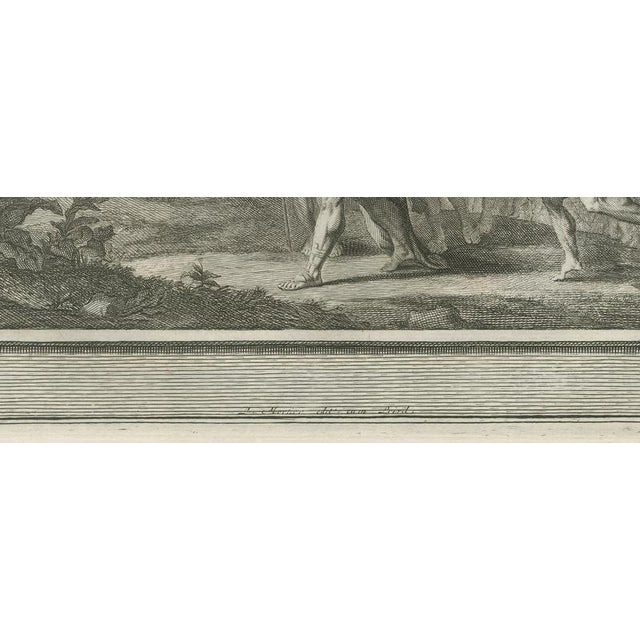 18th Century Pieter Mortier, Saul Kills the Priests of Nob and David Escapes Saul, 1700, Engraving For Sale - Image 5 of 12