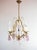French Bronze Chandelier with Violet Crystals, 1970s For Sale - Image 11 of 11