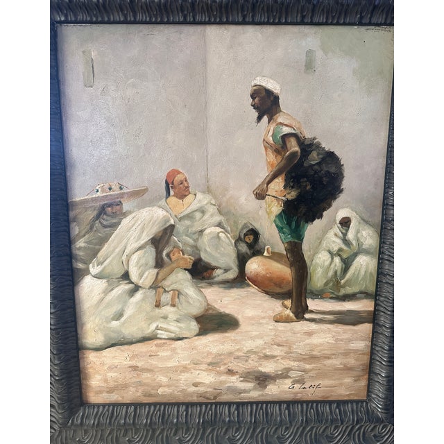 Goran Latif, The Water Seller, 1970s, Oil on Canvas For Sale - Image 11 of 15