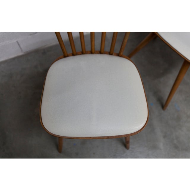 Menuet Chairs with White Vinyl Seats from Baumann, 1960s, Set of 2 For Sale - Image 14 of 18