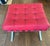 Authentic Design Within Reach Barcelona Stool – Red Tufted Leather & Chrome X‑Base For Sale - Image 16 of 16
