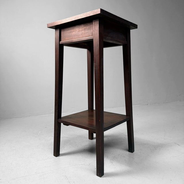 1930s Japanese Wooden Plant Stand with Two Tiers, 1930s For Sale - Image 5 of 16