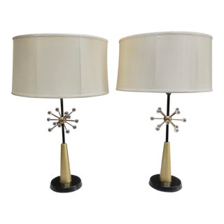 1980s Sputnik Table Lamps unmarked - Pair For Sale