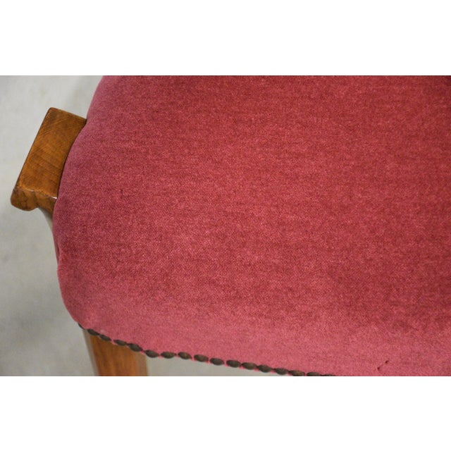 Pink 1960s Pere Cosp Oak and Mohair Dining Chairs - Set of 8 For Sale - Image 8 of 12