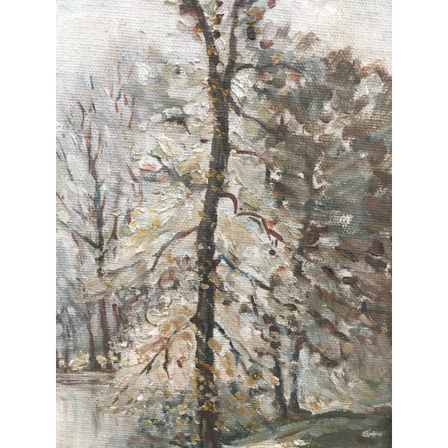 Rustic 1950s "Path of Gold" Landscape Oil Painting by Glenn P Bastyan, Framed For Sale - Image 3 of 9