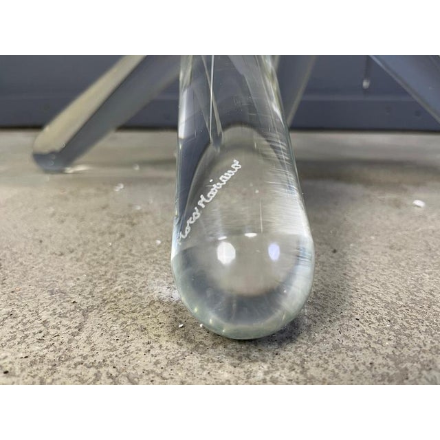 Murano Glass Arlequin Coffee Table attributed to Maurice Barilone, 1980s For Sale - Image 8 of 14